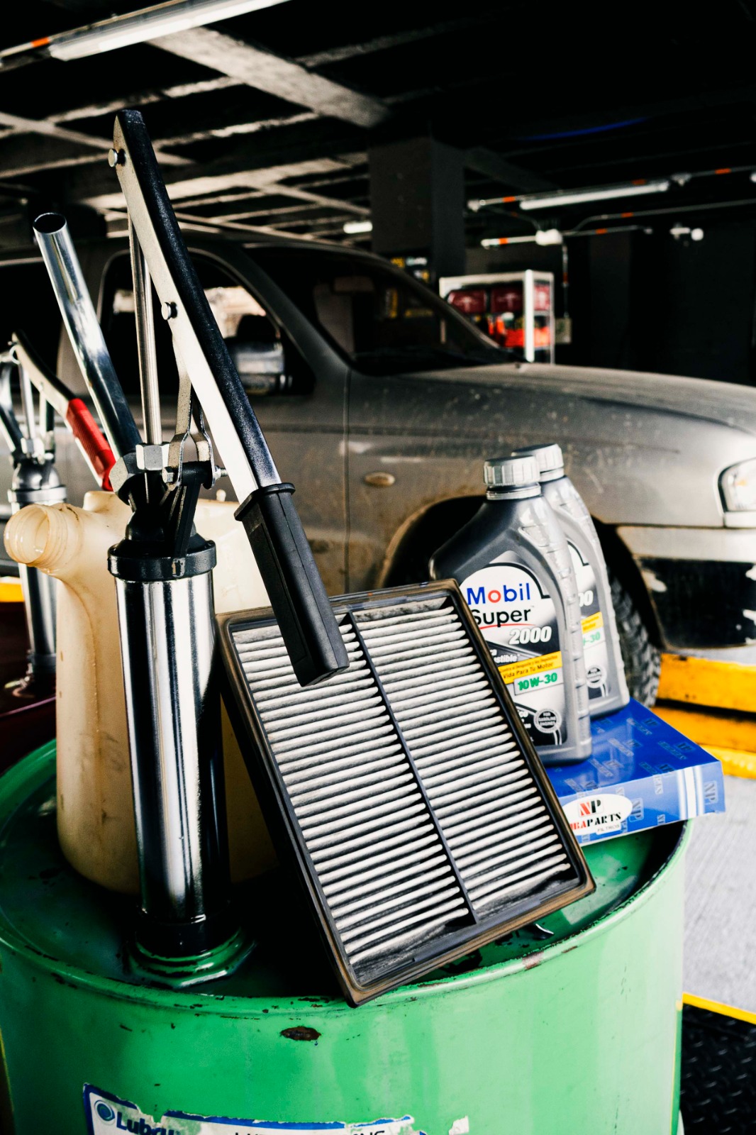 Filtros y lubricantes para maquinaria pesada